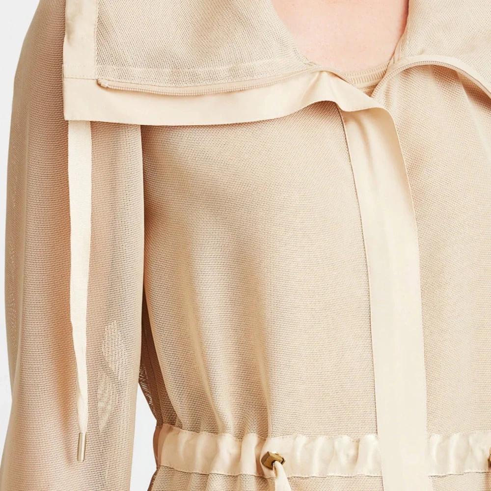 Etcetera Avian Mesh Lightweight Beige Jacket Size 14 - Picture 11 of 12